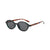 Retro Solid Color Pc Oval Frame Full Frame Women's Sunglasses