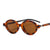 Retro Solid Color Pc Oval Frame Full Frame Women's Sunglasses