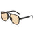 Retro Solid Color Pc Oval Frame Full Frame Women's Sunglasses