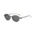 Retro Solid Color Pc Oval Frame Full Frame Women's Sunglasses