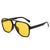 Retro Solid Color Pc Oval Frame Full Frame Women's Sunglasses