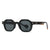 Retro Solid Color Pc Round Frame Full Frame Glasses