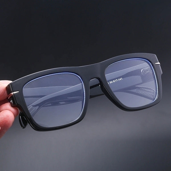 Retro Solid Color Pc Square Full Frame Men's Sunglasses