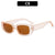 Retro Solid Color Pc Square Full Frame Women's Sunglasses