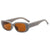 Retro Solid Color Pc Square Full Frame Women's Sunglasses