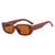 Retro Solid Color Pc Square Full Frame Women's Sunglasses