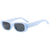 Retro Solid Color Pc Square Full Frame Women's Sunglasses