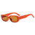 Retro Solid Color Pc Square Full Frame Women's Sunglasses