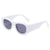 Retro Solid Color Pc Square Full Frame Women's Sunglasses