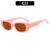 Retro Solid Color Pc Square Full Frame Women's Sunglasses