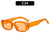 Retro Solid Color Pc Square Full Frame Women's Sunglasses