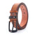 Retro Solid Color Pu Leather Alloy Men's Leather Belts 1 Piece