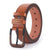 Retro Solid Color Pu Leather Alloy Men's Leather Belts 1 Piece