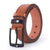 Retro Solid Color Pu Leather Alloy Men's Leather Belts 1 Piece