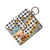 Retro Solid Color Pu Leather Unisex Bag Pendant Keychain