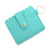 Retro Solid Color Pu Leather Unisex Bag Pendant Keychain