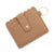 Retro Solid Color Pu Leather Unisex Bag Pendant Keychain