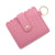 Retro Solid Color Pu Leather Unisex Bag Pendant Keychain