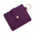 Retro Solid Color Pu Leather Unisex Bag Pendant Keychain