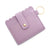 Retro Solid Color Pu Leather Unisex Bag Pendant Keychain