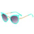 Retro Solid Color Resin Round Frame Full Frame Kids Sunglasses