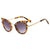 Retro Solid Color Resin Round Frame Full Frame Kids Sunglasses