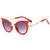 Retro Solid Color Resin Round Frame Full Frame Kids Sunglasses