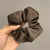 Retro Solid Color Satin Handmade Hair Tie 1 Piece