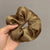 Retro Solid Color Satin Handmade Hair Tie 1 Piece