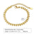 Retro Solid Color Stainless Steel Plating Inlay Zircon Gold Plated Bracelets