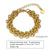 Retro Solid Color Stainless Steel Plating Inlay Zircon Gold Plated Bracelets