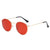 Retro Solid Color Tac Round Frame Full Frame Women's Sunglasses