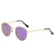 Retro Solid Color Tac Round Frame Full Frame Women's Sunglasses