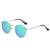 Retro Solid Color Tac Round Frame Full Frame Women's Sunglasses