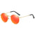 Retro Solid Color Tac Round Frame Full Frame Women's Sunglasses