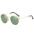 Retro Solid Color Tac Round Frame Full Frame Women's Sunglasses