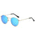 Retro Solid Color Tac Round Frame Full Frame Women's Sunglasses