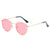 Retro Solid Color Tac Round Frame Full Frame Women's Sunglasses