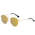 Retro Solid Color Tac Round Frame Full Frame Women's Sunglasses