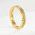 Retro Solid Color Titanium Steel Plating Gold Plated Rings