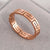 Retro Solid Color Titanium Steel Plating Gold Plated Rings