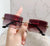 Retro Square Ac Square Frameless Women's Sunglasses