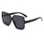 Retro Square Leopard Pc Square Full Frame Women's Sunglasses