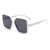 Retro Square Leopard Pc Square Full Frame Women's Sunglasses