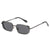 Retro Square Metal Frame Multicolor Sunglasses