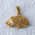 Retro Stainless Steel Pendant Retro Wings Hedgehog Heart Bone Dog Elephant Plated 24K Gold Necklace Accessories