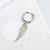 Retro Stainless Steel Wings Leaf Earring Small Feather Pendant Earrings Jewelry