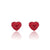 Retro Star Heart Shape Butterfly Titanium Steel Inlay Rhinestones Earrings 1 Pair