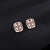 Retro Star Heart Shape Butterfly Titanium Steel Inlay Rhinestones Earrings 1 Pair