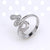 Retro Star Snake Titanium Steel Plating Open Ring 1 Piece